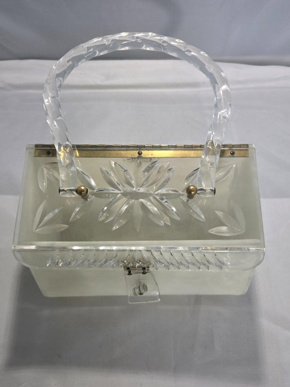 1950s Lucite Box Purse: Nelson Originals Vintage Handbag